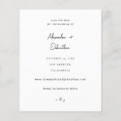 バジェットスタイリッシュシックモダン写真日付を保存2 (裏面)