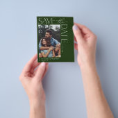 バジェットスタイリッシュシックモダン写真日付を保存2 DGre チラシ (手)