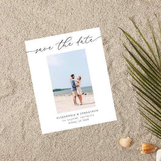 バジェットスタイリッシュシックモダン写真日付を保存3 チラシ