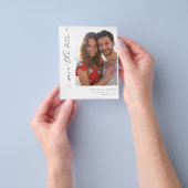 バジェットスタイリッシュシックモダン写真日付を保存5 チラシ (手)