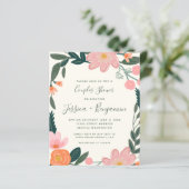 バジェットスタイリッシュピンクガーデンフローラカップルのシャワー (スタンド正面)