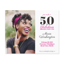 バジェットスタイリッシュホットピンクブラックダマスク50誕生日