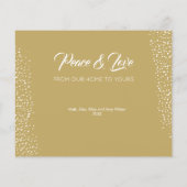 バジェットスタークリスマスオーナメントホリデーカード (裏面)