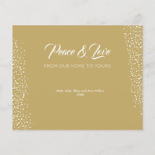 バジェットスタークリスマスオーナメントホリデーカード (裏面)