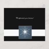 バジェットスターズクリスマスツリービジネスホリデーカード (裏面)