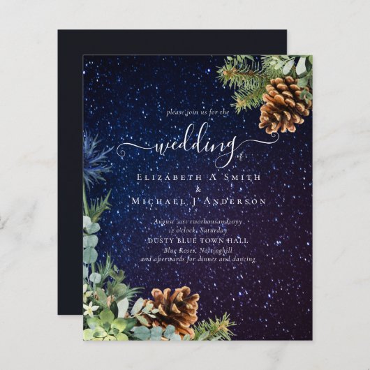 バジェットスターリーナイトウィンターウェディングバジェット (正面/裏面)