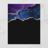 バジェットスターリー金ゴールドアゲートゲード誕生日招待状 (裏面)