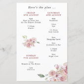 バジェットスティレットウィークエンドローナリーヘンパーティー招待状 (裏面)