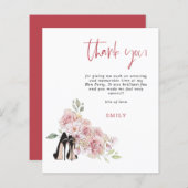 バジェットスティレットピンク花模様ズヘンパーティーありがとう (正面/裏面)