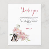 バジェットスティレットピンク花模様ズヘンパーティーありがとう (正面)