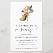 バジェットステップイン70シック金ゴールドヒール誕生日 (正面)