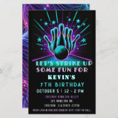 バジェットストライクアップネオングローボーリング誕生日 (正面/裏面)