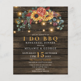 バジェットストリングライツリハーサルディナー招待状