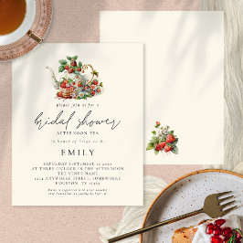 バジェットストロベリーアフタヌーンティーブライダルシャワー