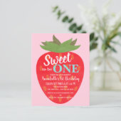 バジェットストロベリーキッズファースト誕生日招待状 (スタンド正面)