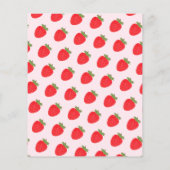 バジェットストロベリーキッズファースト誕生日招待状 (裏面)