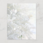 バジェットスノーウィーパインズクリスマスホリデー招待状 (裏面)