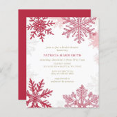 バジェットスノーフレークスクリスマスウィンターブライダルシャワー (正面/裏面)