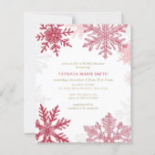 バジェットスノーフレークスクリスマスウィンターブライダルシャワー (正面)