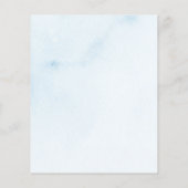 バジェットスノーフレークスノーインラブウィンターブライダルシャワー (裏面)