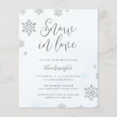 バジェットスノーフレークスノーインラブウィンターブライダルシャワー (正面)