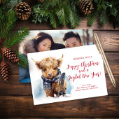 バジェットスノーボーディングハイランドカウフォトカード