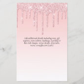 バジェットスパークルグリッターフローラガーリーブライダルシャワー (裏面)