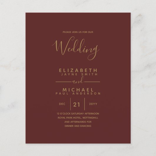 バジェットスペインのバイリンガルBODA英結婚語 (正面)