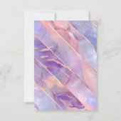 バジェットスペインのパープルピンクアゲート50誕生日 招待状 (裏面)