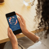 バジェットスペインのフローラ60thバースデーパーティー 招待状