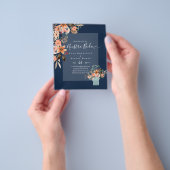 バジェットスペインのBODA秋花オレンジ チラシ (手)