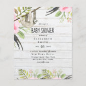 バジェットスロスフォトベビーイベント招待状ガールボーイ (正面)