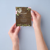 バジェットスロスフォトベビーイベント招待状ガールボーイ チラシ (手)