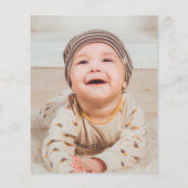 バジェットスロスフォトベビーイベント招待状ガールボーイ チラシ (裏面)