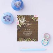 バジェットスロスフォトベビーイベント招待状ガールボーイ チラシ (シングル)