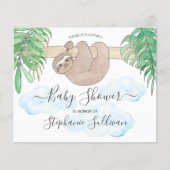 バジェットスロスベビ男女兼用ーシャワー招待状 (正面)