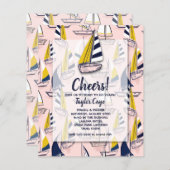 バジェットセイボー航海のト誕生日招待状 (正面/裏面)