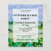 バジェットセントパトリックのデイシャムロックパーティの招待状 (正面)