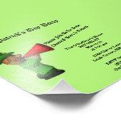 バジェットセントパトリックの日のパーティーの持ち帰りの発表 フォトプリント (角)