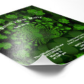 バジェットセントパトリックの日パーティークローバー万華鏡のように千変万化するパターン フォトプリント (角)