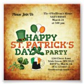 バジェットセントパトリックの日パーティーヴィンテージ フォトプリント            (正面)