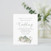 バジェットセージカボンプキンス花模様ウェディング招待 (スタンド正面)