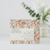 バジェットセージボタニカルボホブライダルシャワー招待状 (スタンド正面)
