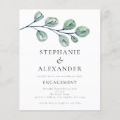 バジェットセージユーカリ婚約招待状 (正面)