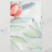 バジェットセージ多肉質ボホブライダルシャワー招待状 (裏面)