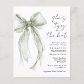 バジェットセージ弓水カラーブライダルシャワー招待状 (正面)