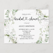 バジェットセージ植物園ブライダルシャワー インビテーションポストカード (正面)
