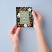 バジェットセージ緑のテラコッタフローラ素朴エレガント性 チラシ (手)