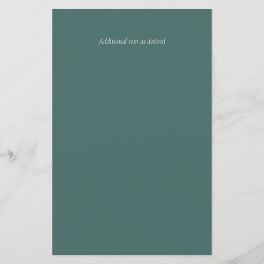 バジェットセージ緑マグノリアフローラ結婚式の招待 (裏面)