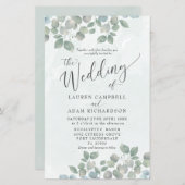 バジェットセージ緑ユーカリ水の色結婚の (正面/裏面)